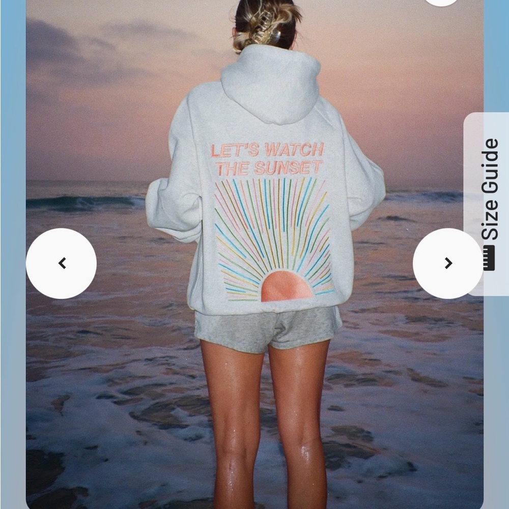 Dandy Worldwide “Let’s Watch The Sunset” Graphic Sweatshirt